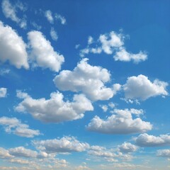 Obraz premium The sky is blue with many clouds