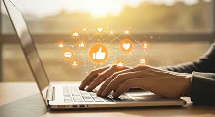 Online interaction and connection through social media platforms and digital networking