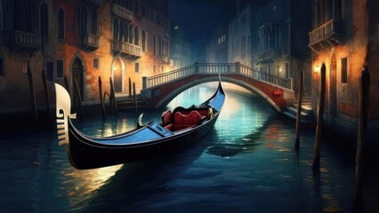Venetian canal at night (1)