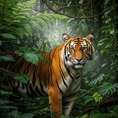 Fototapeta premium tiger in the jungle