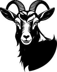 Minimalist Goat Icon for Farm and Agriculture Branding