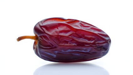 Fresh Ripe Date on White Background