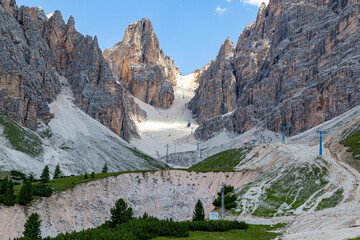 Dolomites landscape from mount Cristallo. Italy.