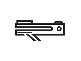 Laser level icon sleek attractive minimal clean vector artwork