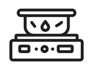 Moisture analyzer tool icon sleek professional minimal vector drawing