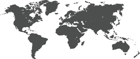 Obraz premium Editable Global Map for Designers