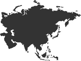 Obraz premium Geopolitical Vector Map of Asia
