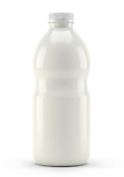 Milk Bottle: 3D Rendered Realism