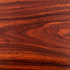 Close-up of rich, reddish-brown wood grain