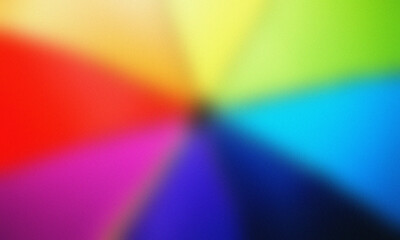 Blurred Color Wheel Abstract Background Displaying Spectrum of Colors