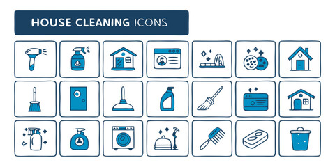 set of household appliances icon vectors 