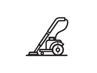 Durable Outdoor Pressure Washer Icon in Stylish Clear Minimal Vector Artwork