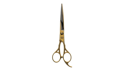 Ornate shears on black background