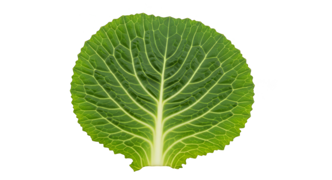 Vibrant green leaf intricate vein patterns