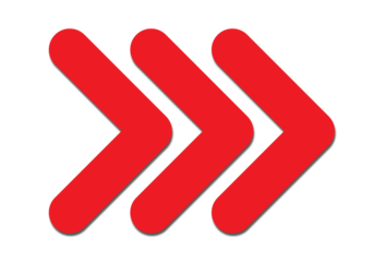 Three bold red arrows pointing to right