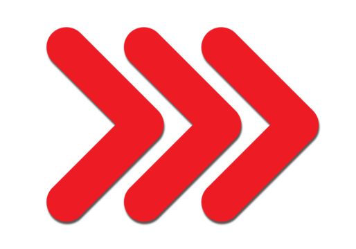 Three bold red arrows pointing to right