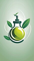 Olive oil dispenser graphic