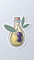 Olive oil in a bottle