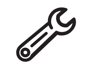 Elegant Minimal Socket Wrench Icon in Simple Modern Vector Illustration
