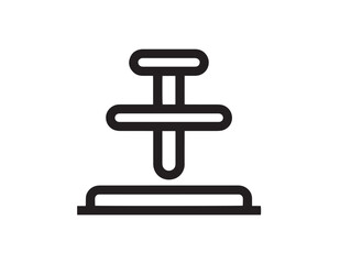 Clean Minimal Soil Tester Icon in Elegant Simple Vector Artwork