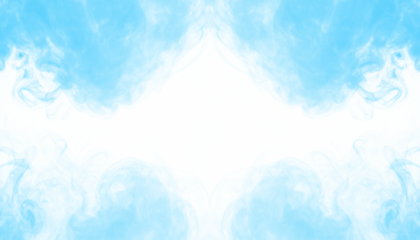 Soft, billowing blue smoke rising and flowing gracefully, captured in high-resolution PNG format with transparent background. Ideal for design, digital art, and creative projects requiring ethereal sm