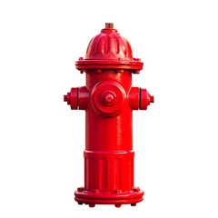 A vibrant red fire hydrant stands prominently against a stark black background in a studio shot