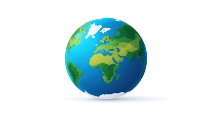 Fototapeta premium Stylized earth globe illustration