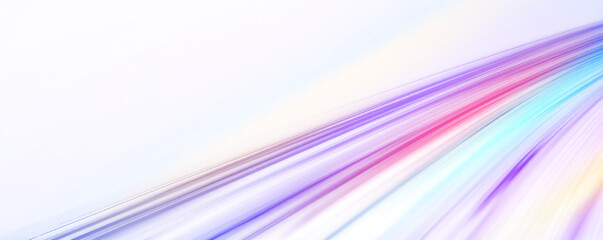 Fototapeta premium Cyberpunk light trails in motion or slow shutter effect. Neon stripes in the form of drill, turns and swirl. Panoramic high speed technology concept, neon lines on white transparent background in PNG 