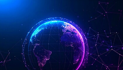 Obraz premium Abstract digital representation of Earth