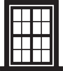 Classic Window Pane Design Illustration