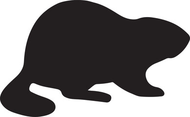 Stylized beaver illustration with vibrant colors