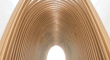 Wooden Archway Interior Architectural Detail Light