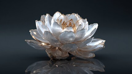 Elegant white flower design