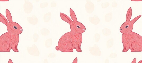 A collection of adorable decorative rabbits in silhouette form, suitable for Chinese New Year and Lantern Festival decorations, featuring modern animal silhouettes