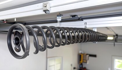 Garage door spring system