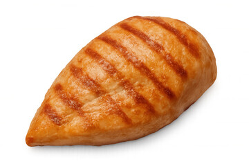 Delicious and juicy grilled chicken breast isolated on transparent background, perfect for food and culinary projects