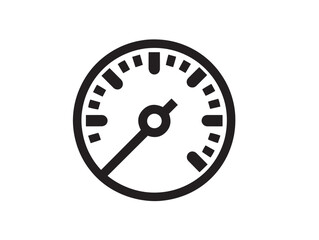 Technical Vacuum Gauge Icon Design in Modern Minimal Vector Illustration