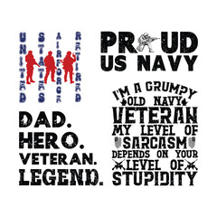 Obraz premium Veteran Day T-Shirt Design SVG Pack, veteran day t-shirt graphic, veteran day t-shirt svg, veteran day graphic tee, patriotic veteran t-shirt, military appreciation svg