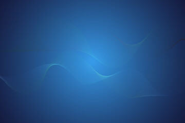 Abstract Blue Wave Background with Gradient Lines
