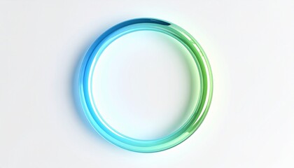 3D Render of Glowing Acrylic Ring