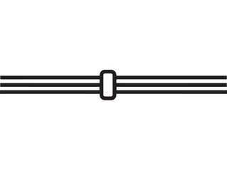 Welding Rod Icon in Sleek Strong Minimal Vector Line Illustration Style