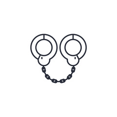 crime icon. crime Symbol sign for mobile concept and web design. Vector icon, Logo illustration, Vector graphics