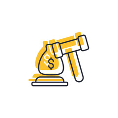 justice icon. justice Symbol sign for mobile concept and web design. Vector icon, Logo illustration, Vector graphics