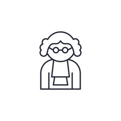 judge icon. judge Symbol sign for mobile concept and web design. Vector icon, Logo illustration, Vector graphics