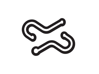 Functional Wire Tracer Device Icon in Elegant Minimal Vector Line Artwork