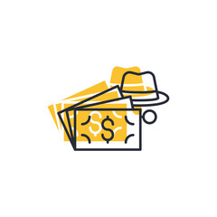 fraud icon. fraud Symbol sign for mobile concept and web design. Vector icon, Logo illustration, Vector graphics