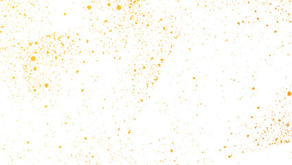 Gold Sparkle Glitter on Transparent Background. Vector Golden Dust Effect