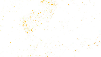 Golden Dust Glitter Vector. Transparent Background Sparkle Illustration