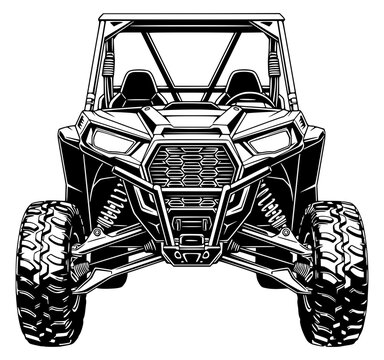Off-Road Vehicle Front View, UTV SVG, ATV SVG, Off-Road SVG, Adventure SVG