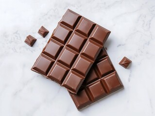 isolated chocolate bar on white surface, clean bold minimalism aesthetic, studio lighting, commercial stock JPG